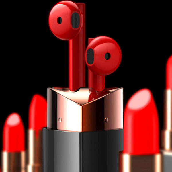 XO Design G5 Twilight Lipstick TWS In-ear Headphones - Red